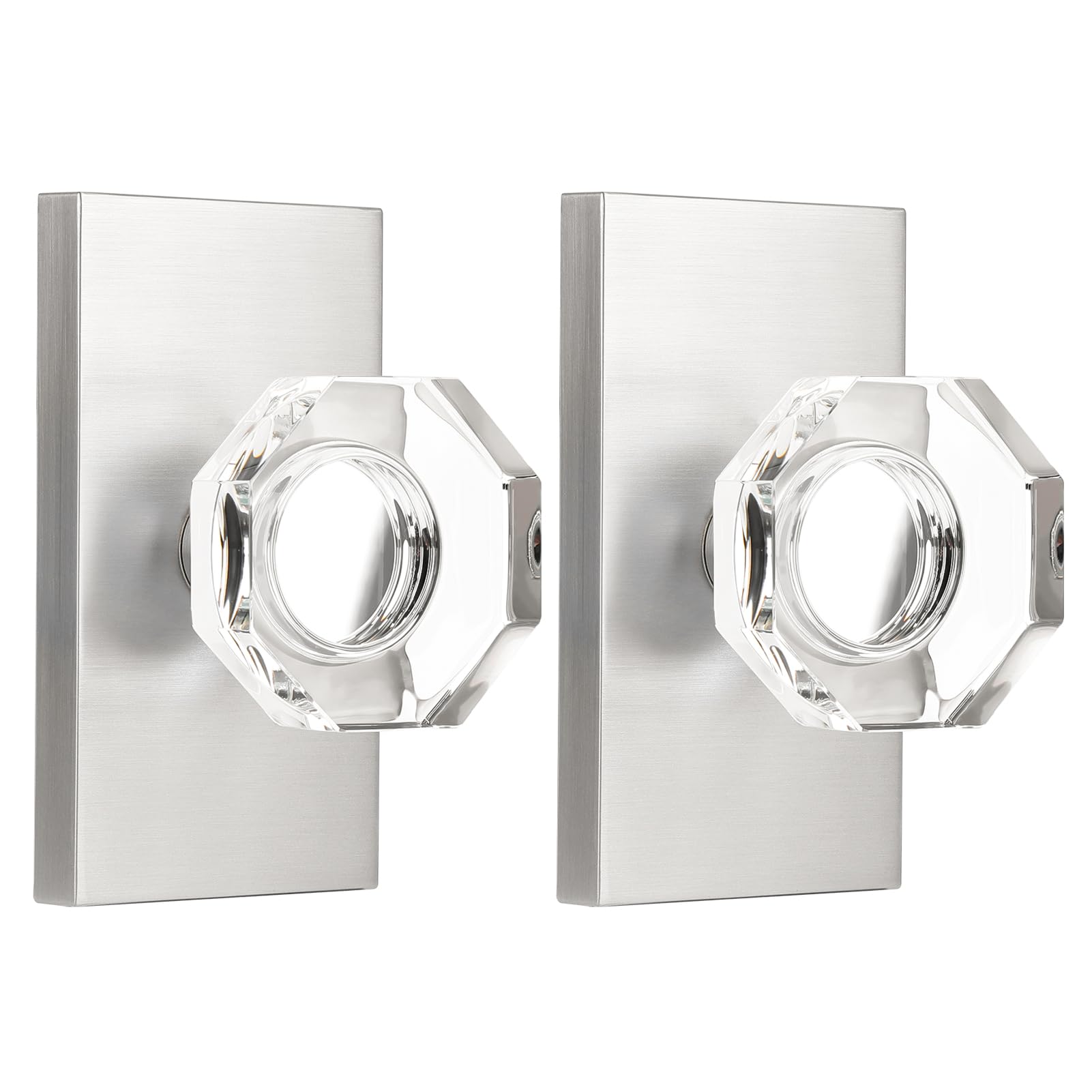 Black Crystal Door Knobs - Modern & Secure -11
