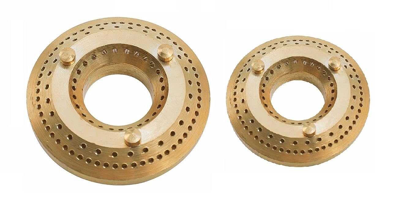 DELTA® 100% Original Brass Burner Cap 68 MM Small, 78 MM Big Pack of 2 Pcs for Manual Ignition Gas Stove Parts Competible for All Brands Gas Stove…