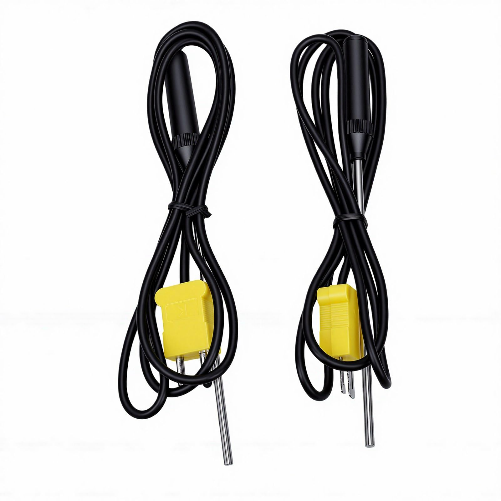 Eujgoov Termometro a Termocoppia Tipo K Tester a Doppio Canale con 2 Sonde 2 Clip Mantenimento Massimo Minimo Medio da -58°F a 2498°F per HVAC Alimentare Industriale Automotive
