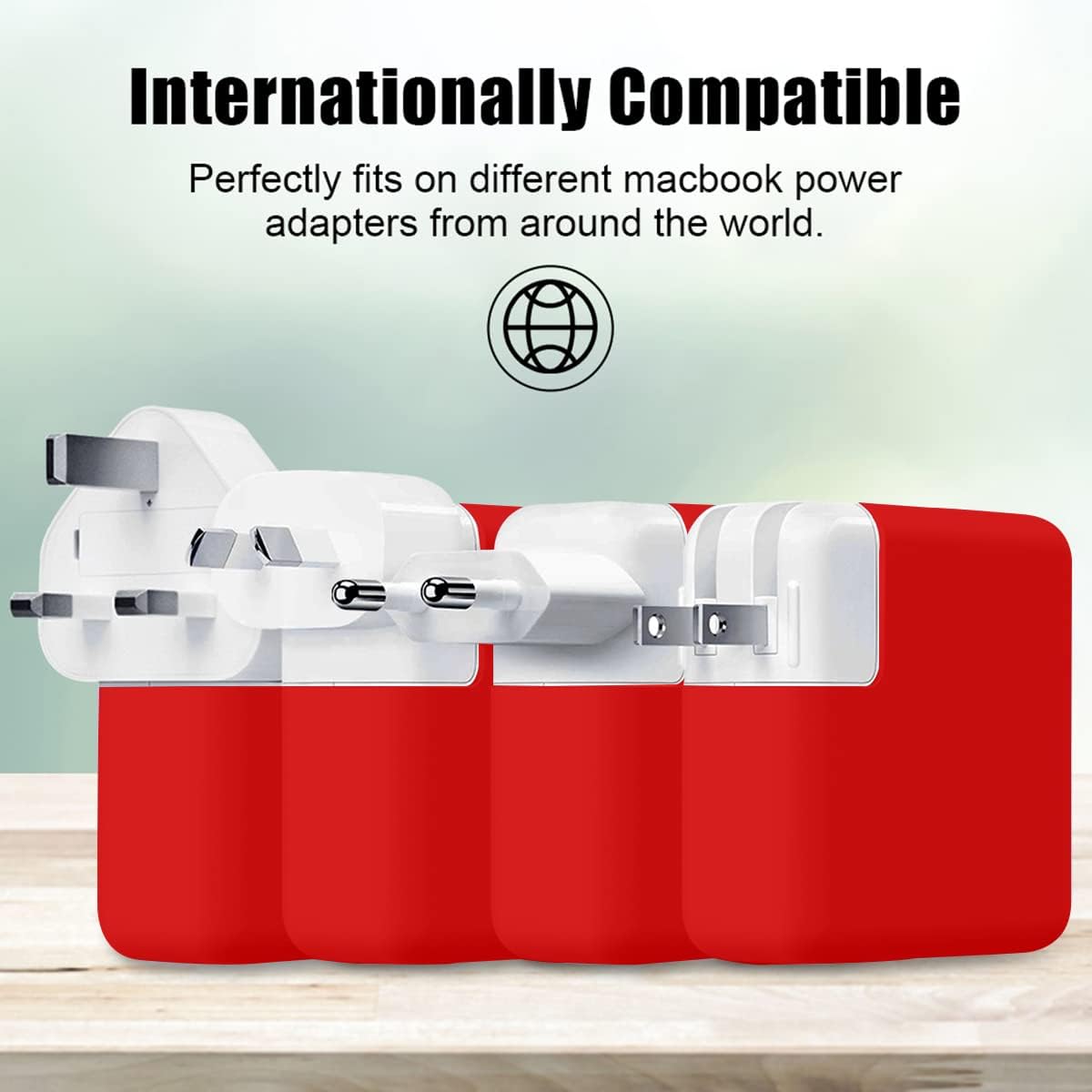 Ultra-Thin Soft Silicone 140W Power Adapter Sleeve Protective Case for 2021 2022 2023 2024 MacBook Pro 16 inch M4 A3186 A3403 M3 A2991 A2485 M1 A2780 M2 (140W) Charger Cover Case, Red - Image 7