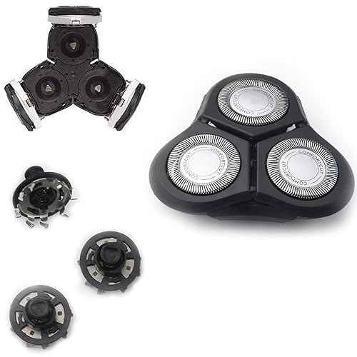 Miniatura 4 de RQ11 - Cabezales de repuesto compatibles con afeitadoras Philip Rq11 2D serie 1100, cabezales de repuesto para maquinilla de afeitar RQ11, nueva