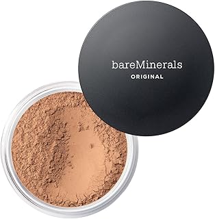 bareMinerals Base de maquillaje original en polvo suelto SPF 15, maquillaje ligero mineral suelto, cobertura construible, sin talco, vegano