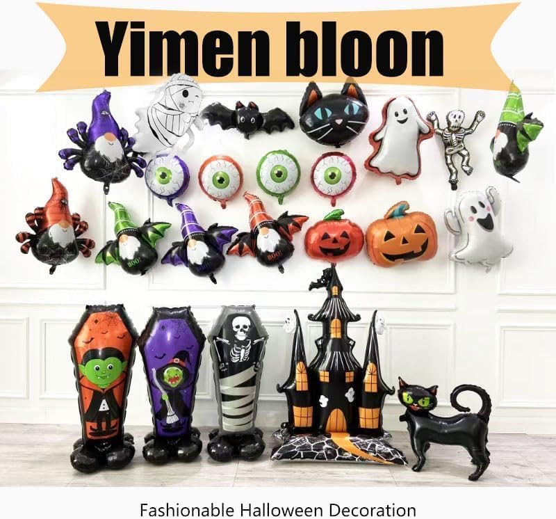 8.37ft Giant Halloween Skeleton Balloon Large Skull Balloon Foil Balloon for Halloween Horror Spooky Party Decorationes Supplies - Image 7