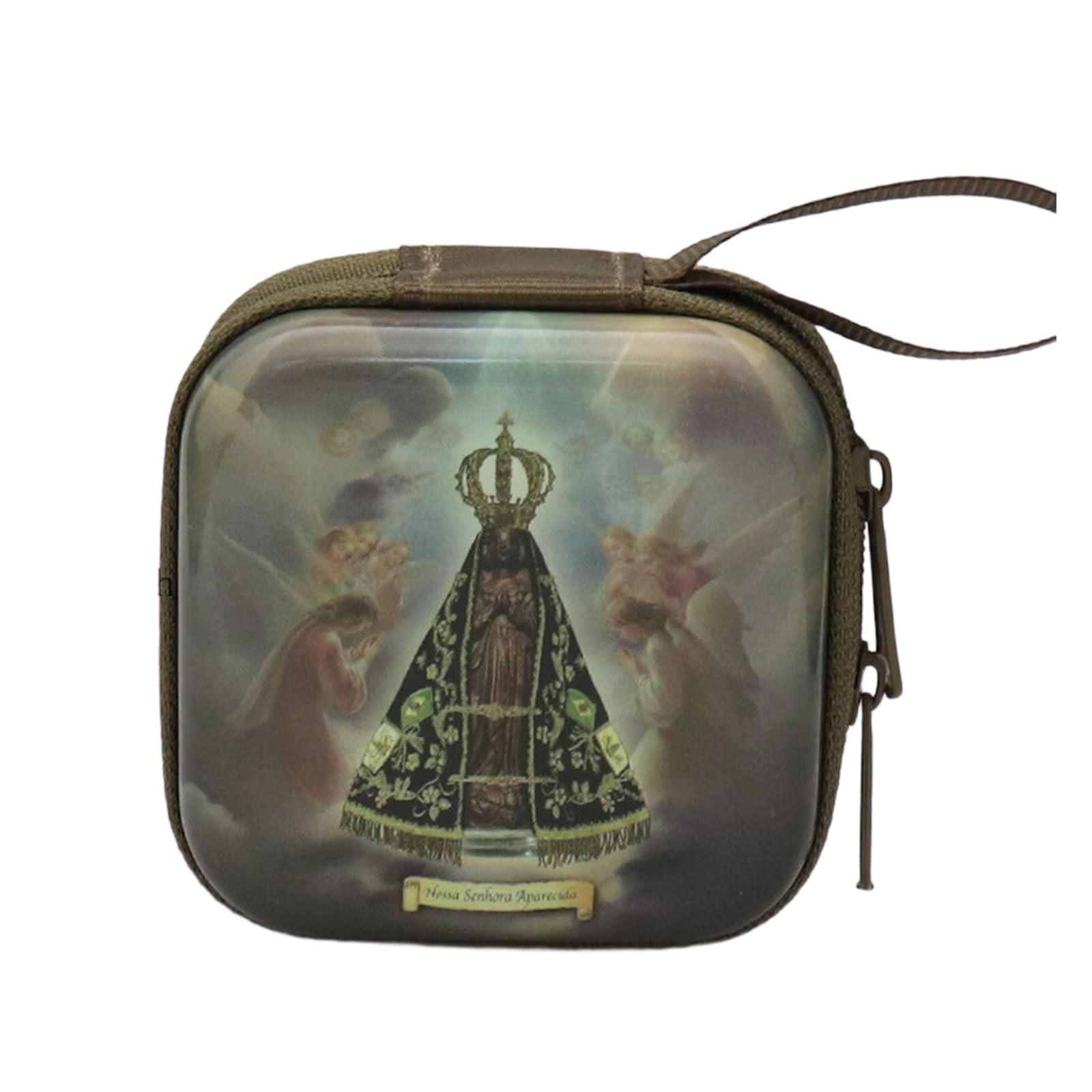 Beimus Catholic Rosary Pouches Religious Jewelry Storage Box Coin Purses Rosary Prayer Bag Religious Jewelry Storage Box Gift