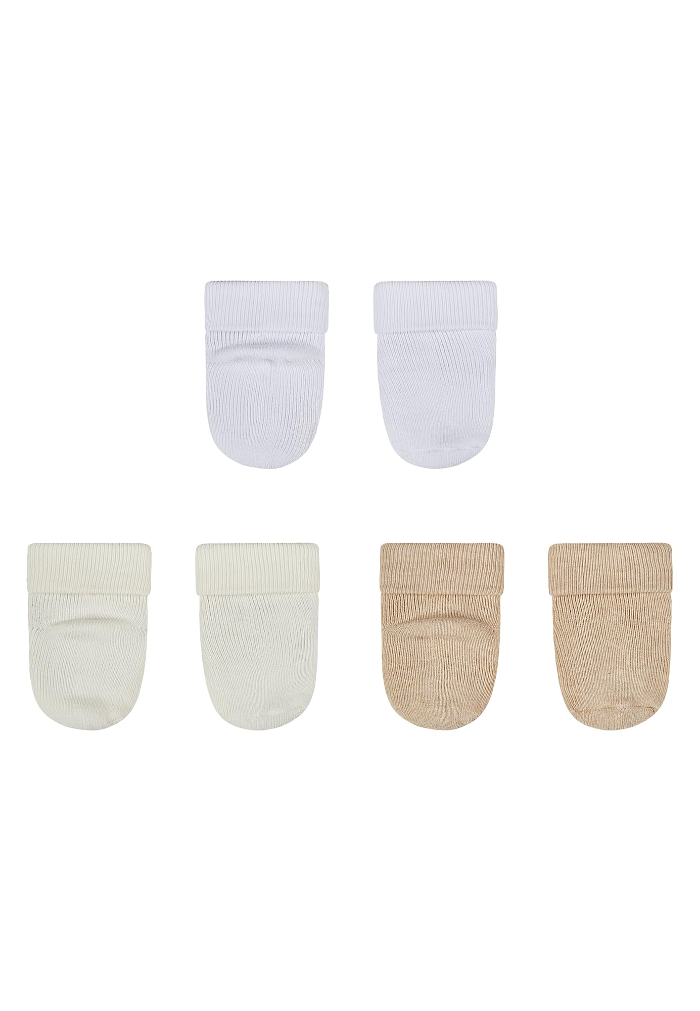 Sterntaler First Socks Pack of 3 Plain, White, One Size