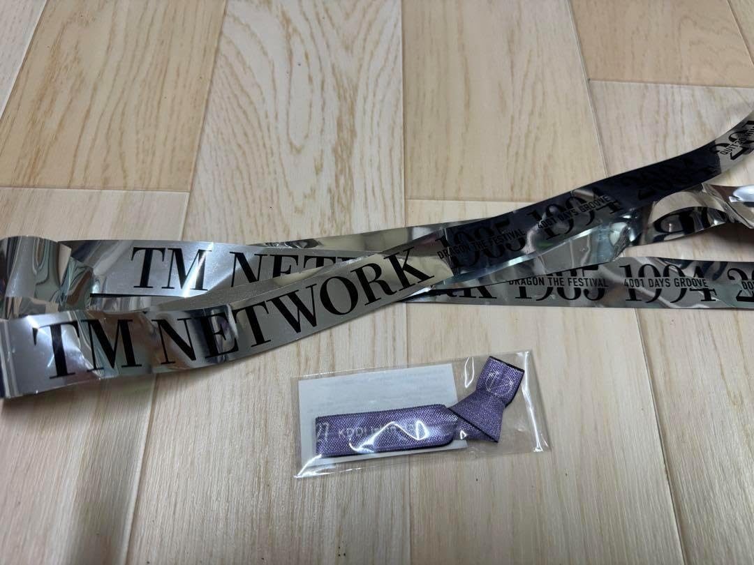 TM NETWORK STAND 3 FINALツアー リボン 銀テープ セット