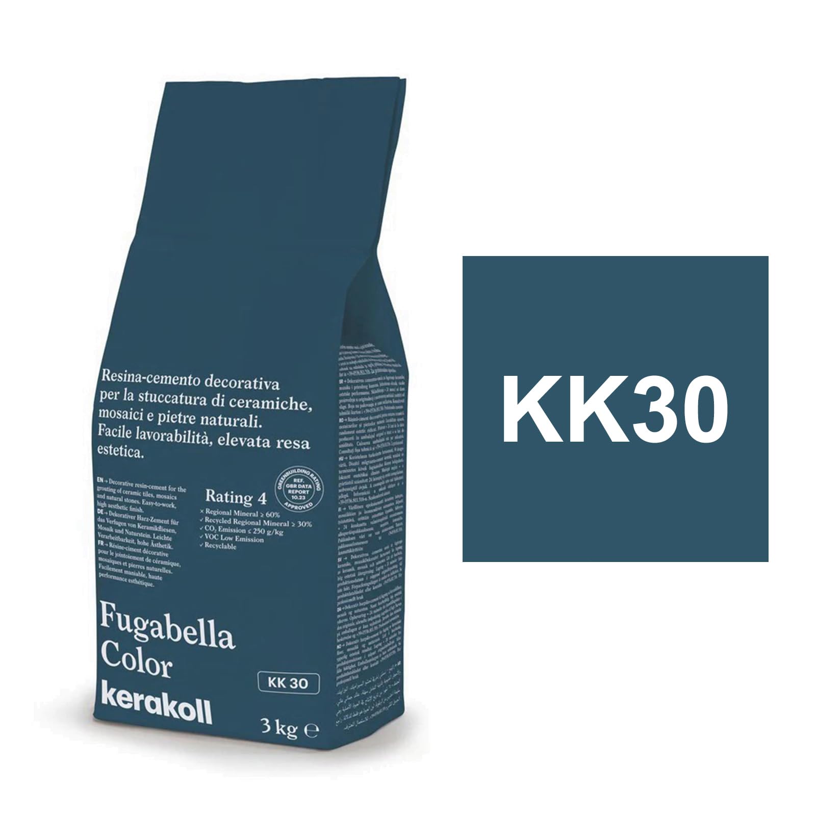 Stucco Fugabella Color KK 72 – Resina-cemento Per Fughe 0-20 Mm, 3 Kg, Idrorepellente E Flessibile