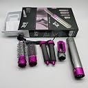 Drumstone 𝟏𝟓-𝐘𝐞𝐚𝐫 𝐖𝐚𝐫𝐫𝐚𝐧𝐭𝐲 -5-in-1 Pink Hair Styler Hot Air Brush | Airwrap Styler with Ionic Technology | 5 Interchangeable Brushes for Straightening, Curling & Volumizing gallery image