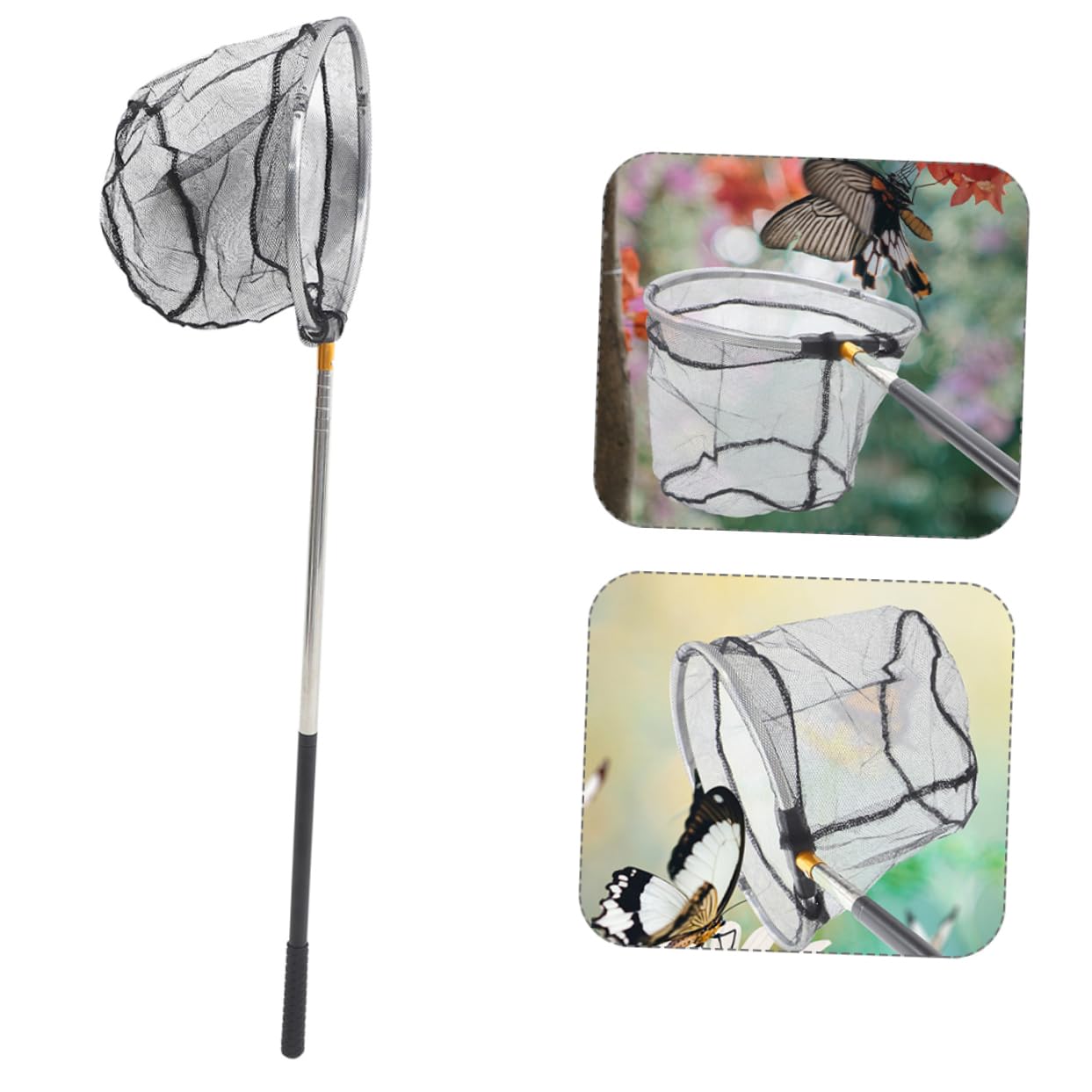 SUPVOX Rete di copie per bambini rete da pesca con manico rete da pesca portatile reti da pesca per la pesca rete a caduta per la pesca dal molo forniture per la cattura del pesce