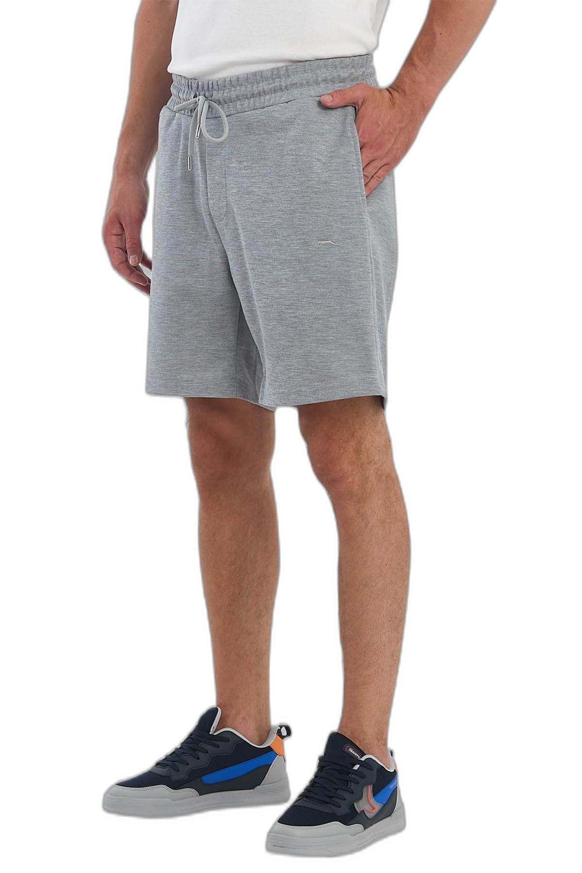 Slazenger VIRTUALLY I Erkek Cepli Gri Şort