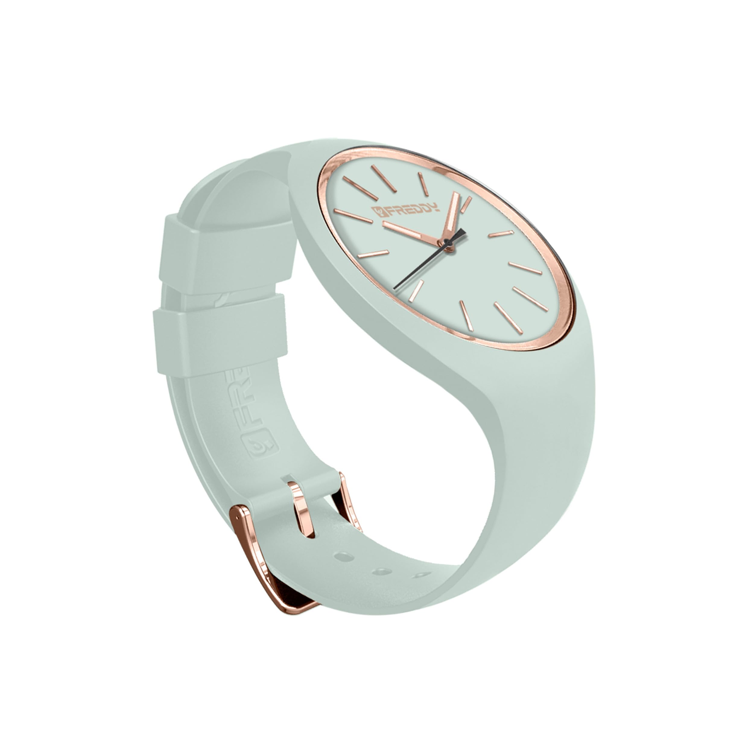 FREDDY Orologio da Polso Donna Rhythm, Rhythm Orologio da Donna in Silicone, Quadrante Tondo 34 mm