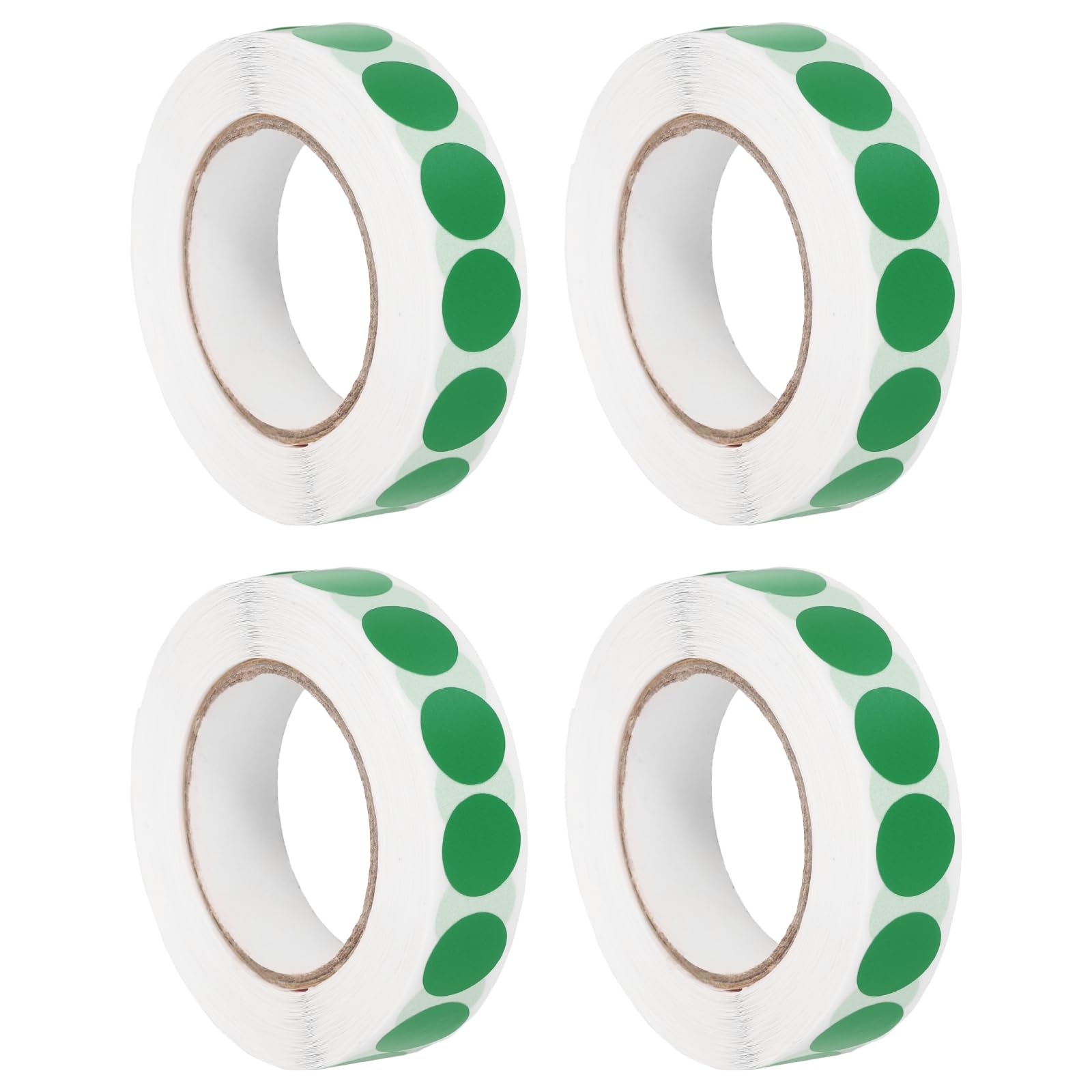 PATIKIL Colored Dot Stickers 13mm, 4000 Pcs Color Coding Labels Blank Circle Stickers Adhesive Round Price Labels for Inventory Office Garage Classroom, Green