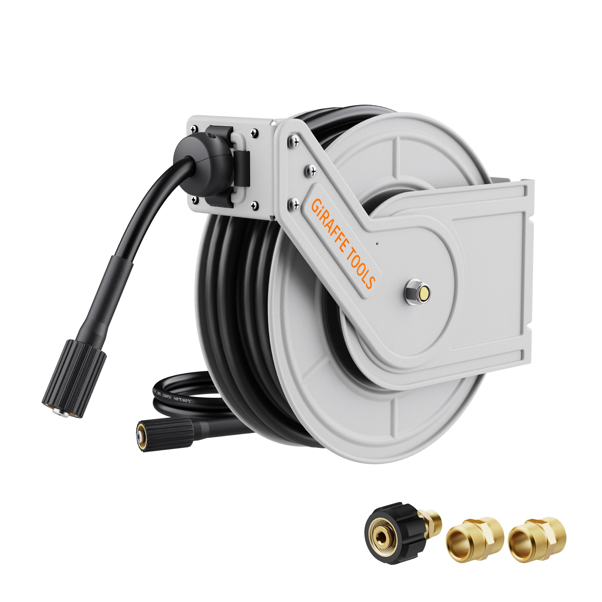 Giraffe Tools Pressure Washer Hose Reel 65ft
