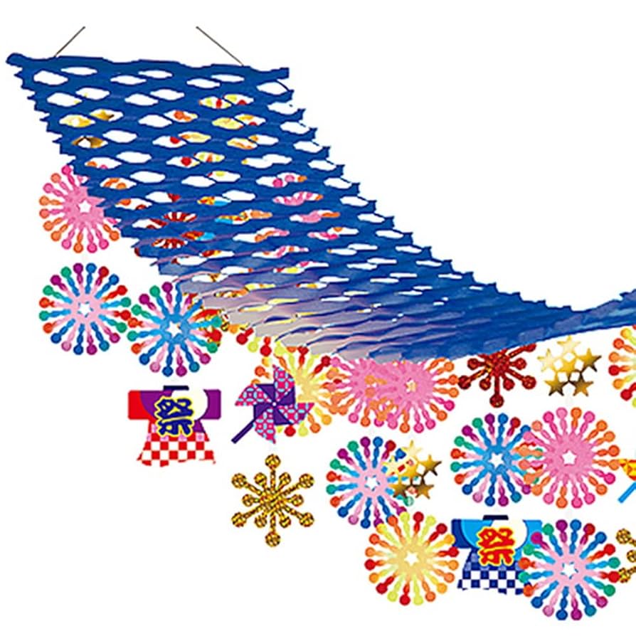 ♥C♡屋台付き夏飾り*お祭り*花火セット**☆♡夏飾り*他、色々夏*秋飾り*♡♥ Amazon.co.jp: 壁面飾り 夏 花火と一緒に楽しむ屋台セット