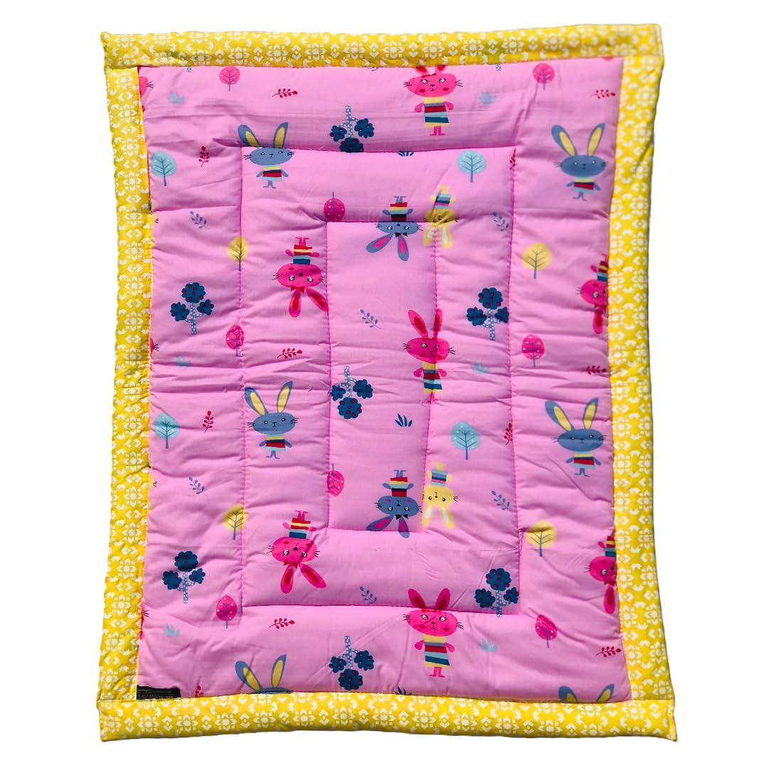RURIBOSY |Bedding Mattress for Cotton, Baby Sleeping Bed Set Godari Baby Cradle |Sleeping Mat |Multi Purpose Cushioned Bed |Baby Bed for 0 to 2 Years.