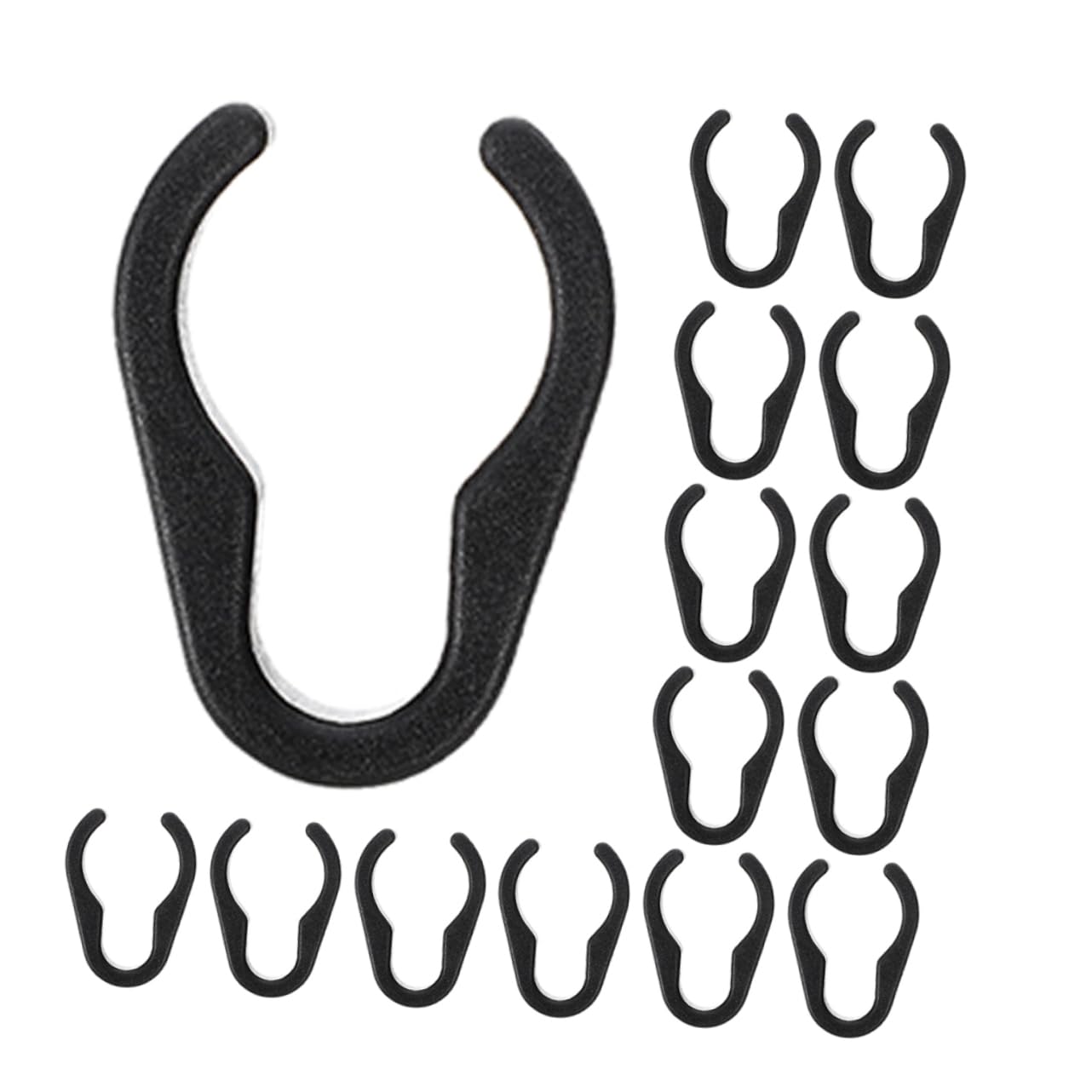 DECHOUS 50Pcs Microphone Stand Cable Clips Plastic Mic Cable Organizers for Headset and Earphone Wires Easy Installation and Fit for Various Audio Setups