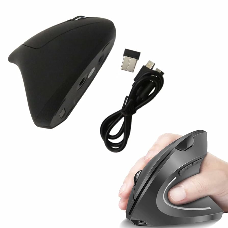 Jelly Comb ワイヤレスマウス 黒 Amazon.com: Wireless Ergonomic Mouse, Jelly Comb