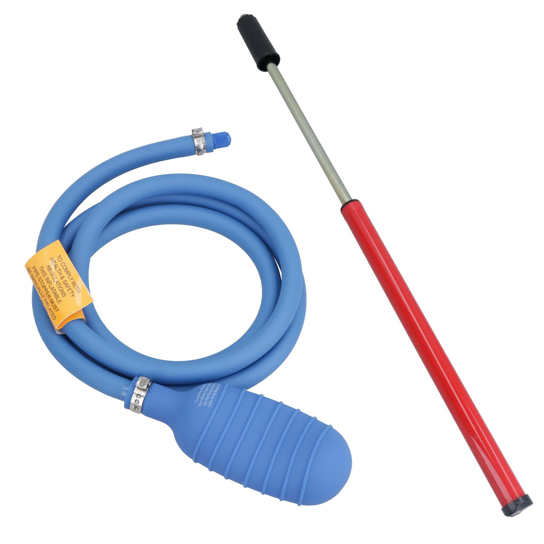 Bolsa de aire de prueba inflable de sellado de PVC, 50 mm, tapón de tubo de drenaje y bomba de mano