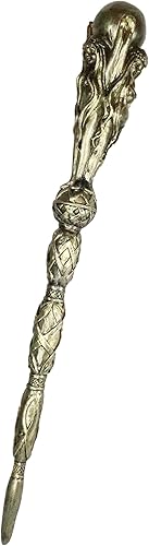 Miniatura 4 de Ebros Oculto Wicca Triple Diosa Madre Doncella Crone en la Luna Sagrada Varita Cosplay Varitas Decorativas Magia Hechizos Hechizos Hechizos Brujería