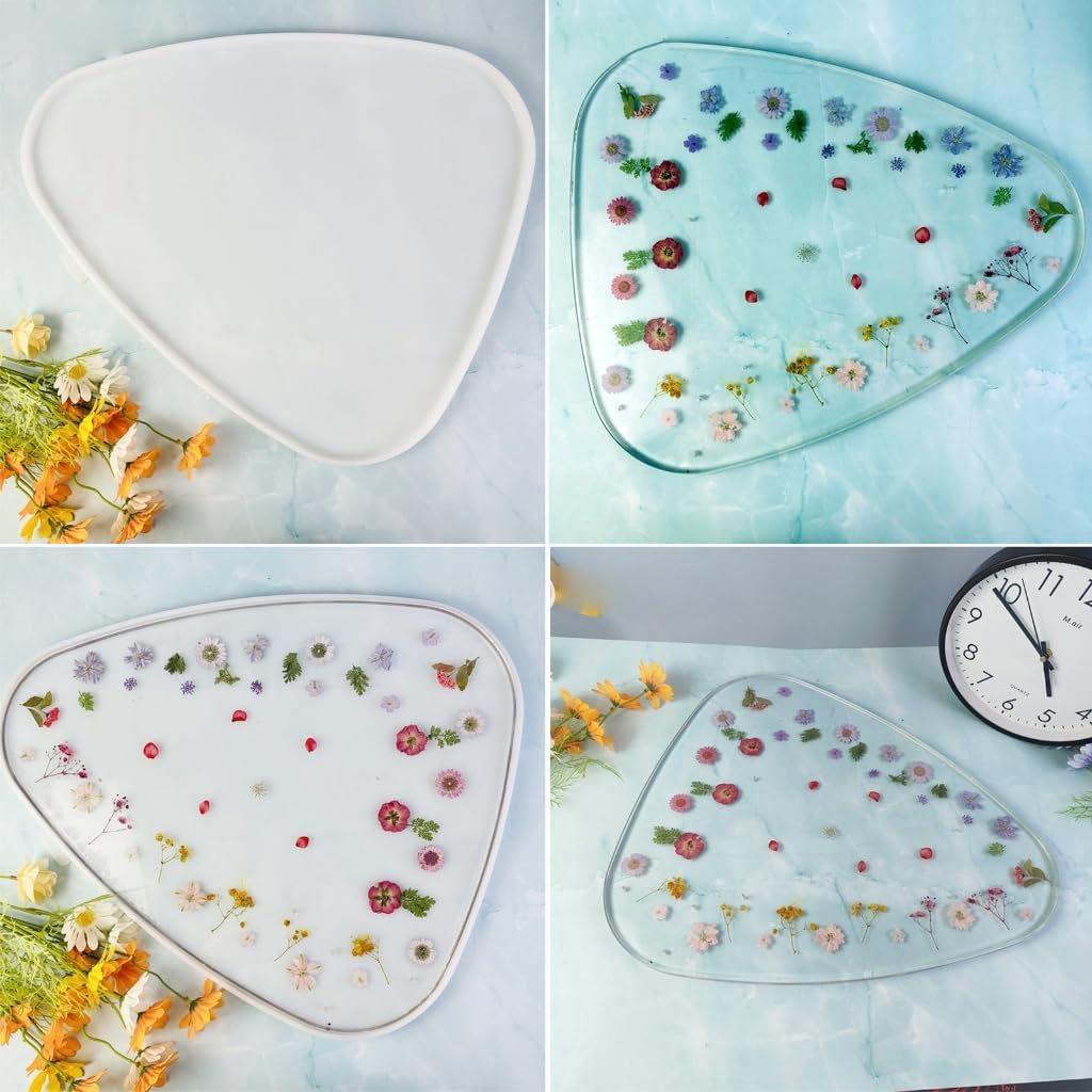 Triangle Silicone Mold for Resin River Table Making Table Legs Casting Mould DIY