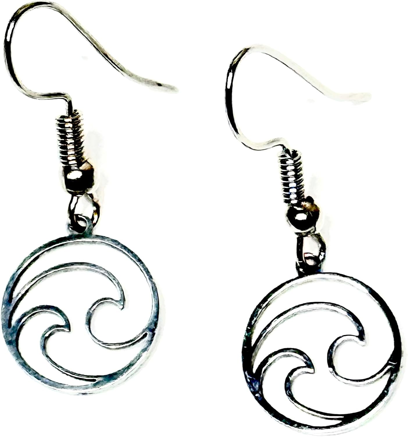 Double wave dangle earrings - Image 2