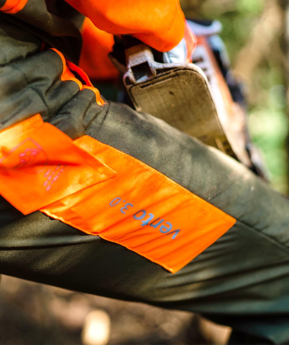 KOX Schnittschutzhose Vento 3.0 Grün/Orange Größe 64 | Typ A