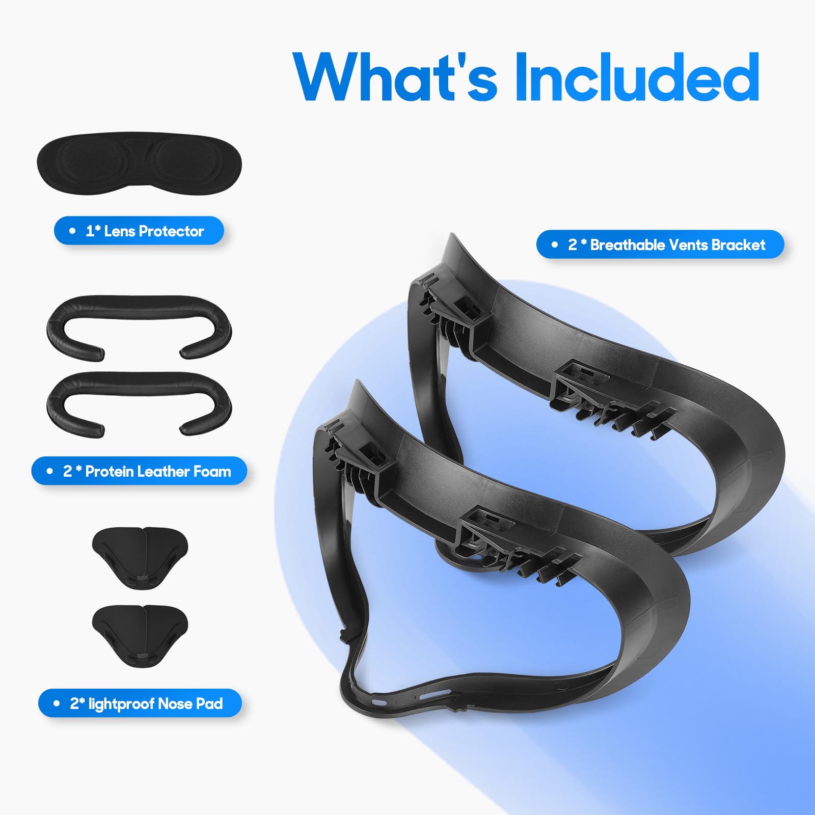 Amazon.com: 2Set Quest 2 Face Pad with Vent Heat Dissipation