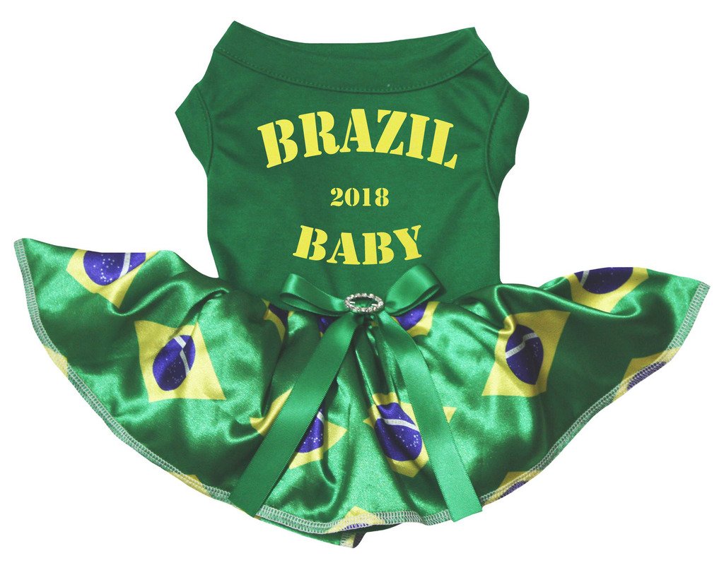 Robe pour chien Brésil pour les balades d'été et pique-niques au parc