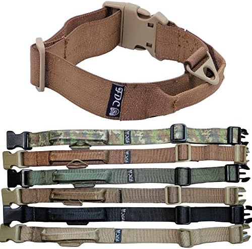 Heavy Duty Tactical Military Army Dog Collars Handle Width 1.5in Plastic Buckle Medium Large M, L, XL, XXL (L: Neck 14" - 16", Military…
