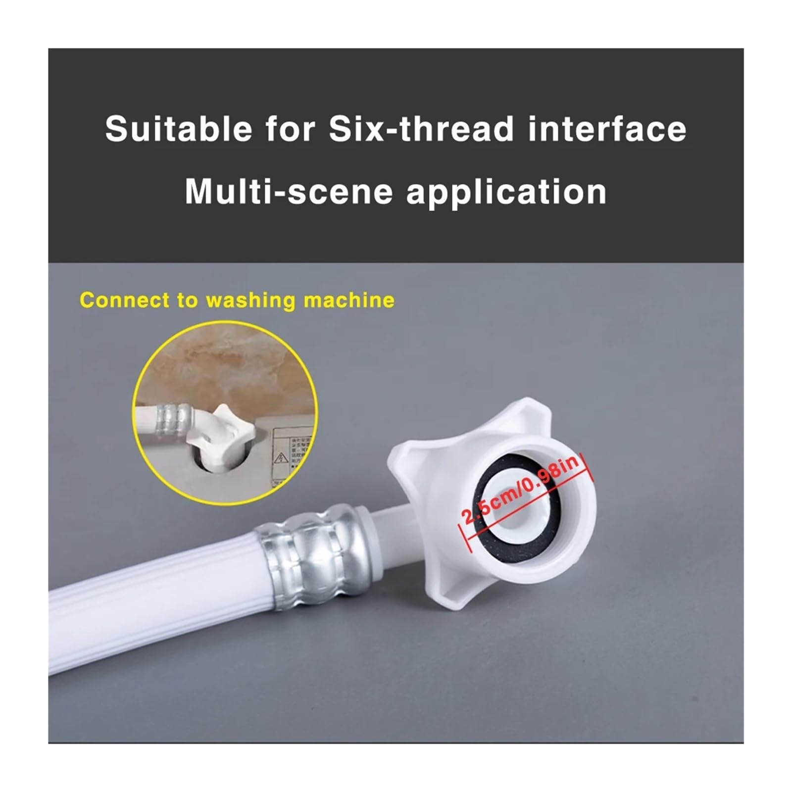 Tubo Di Ingresso Dell'acqua for Lavatrice Tubo Di Ingresso Dell'acqua Universale for Lavatrice Tubo Di Iniezione Dell'acqua Di Scarico Tubo Dell'acqua Addensato(Inlet pipe 5M)