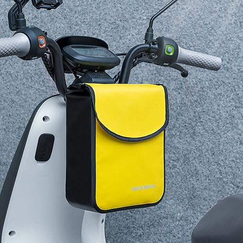 Miniatura 2 de HUIOP Bolsa de manillar de bicicleta, bolsa impermeable para manillar de bicicleta, bolsa de almacenamiento frontal de ciclismo, bolsa de marco de