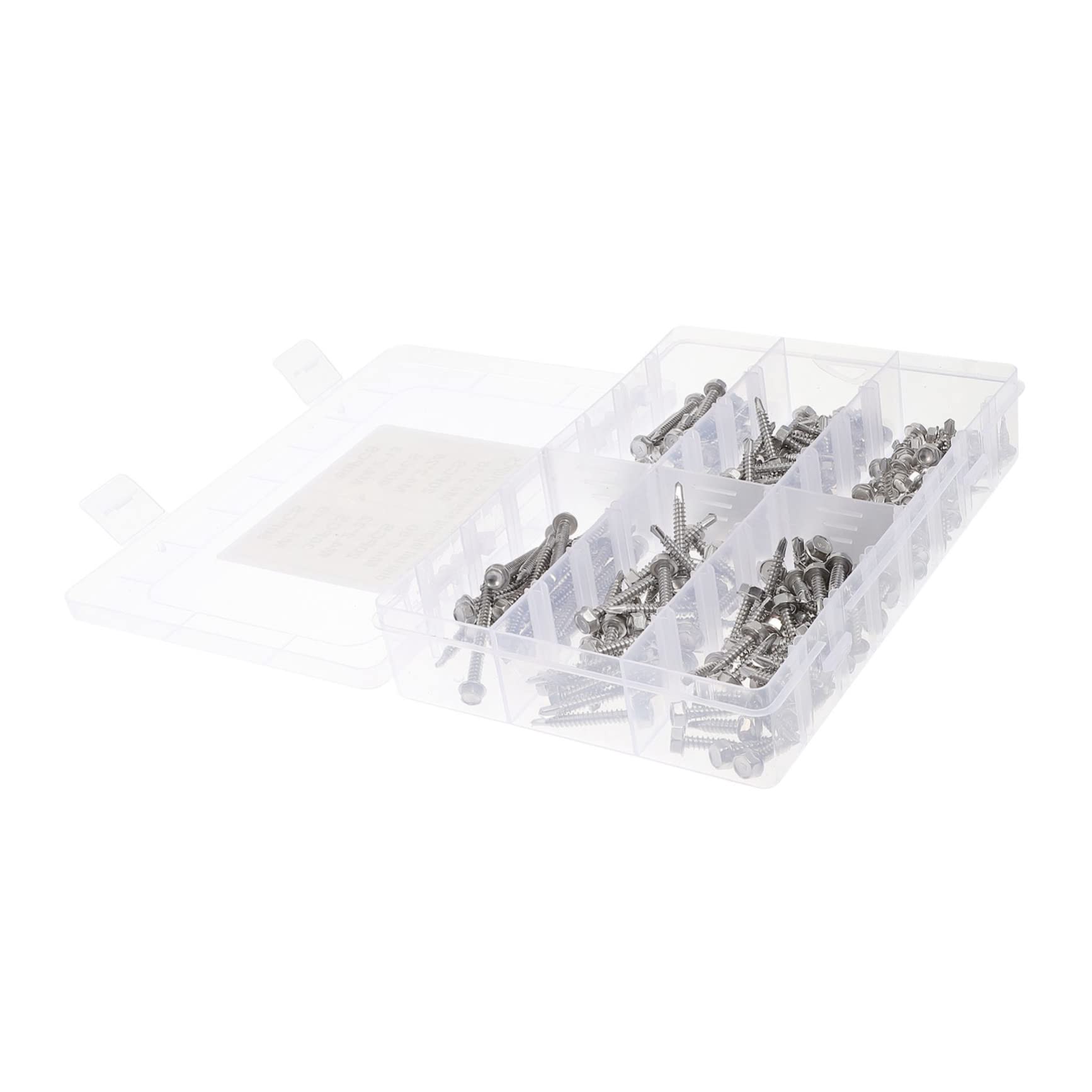 Tornillos Autoperforantes Plateados M4.2 de Acero Inoxidable 410