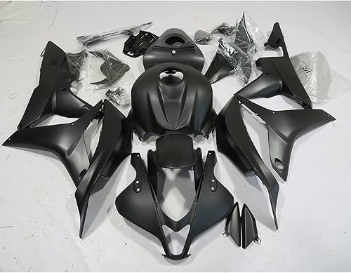 Miniatura 3 de Shikha Kit de carenado negro mate para Honda CBR 600RR 2007 2008 Cuerpo de inyección ABS + pernos