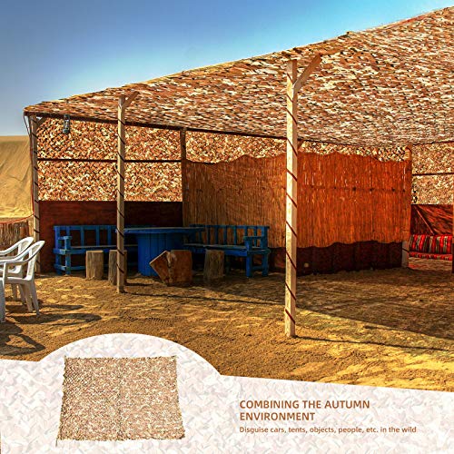 Wilxaw Tarnnetz 3 X 6M, Dauerhaft Armeegrün Tarnnetz Sichtschutz, Wald Camping Jagd Schatten Abdeckung Armee… – Bild 7