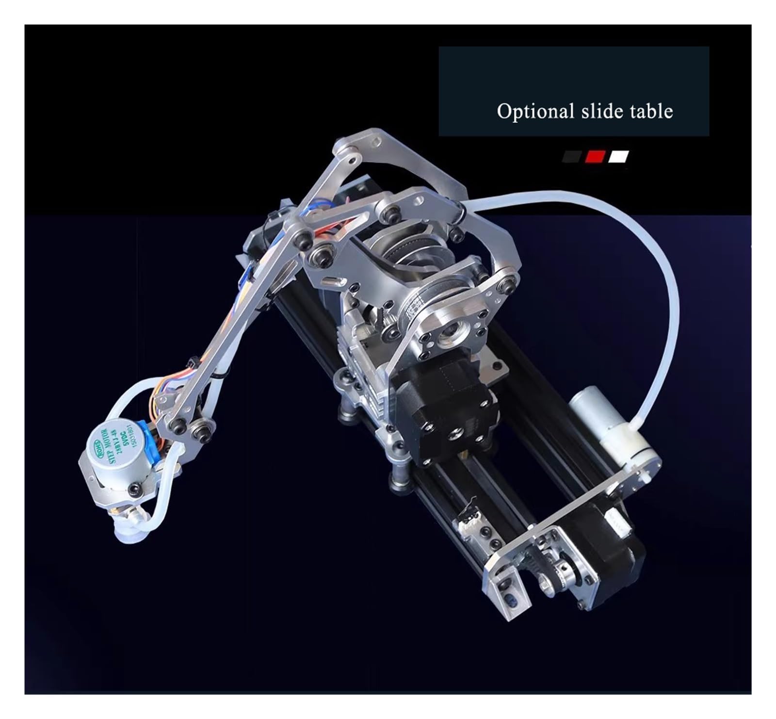 ZERVA Carica 4 braccio robot DOF con ventosa for motore passo-passo Manipolatore interamente in metallo Braccio meccanico Pinza ad artiglio (Size : Robot arm)