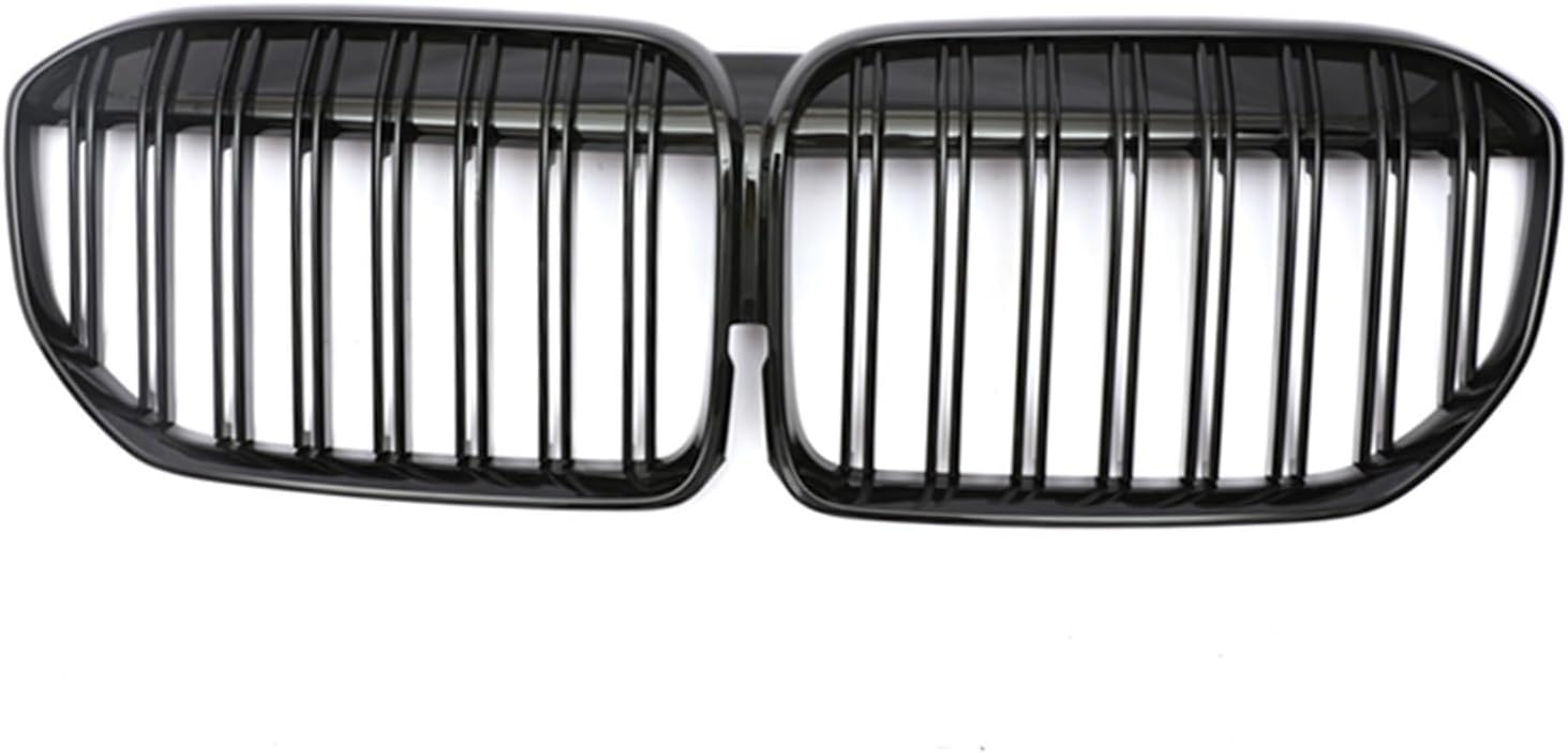 Amazon.com: Single Slat Gloss Black Grille Car Front Bumper Kidney ...