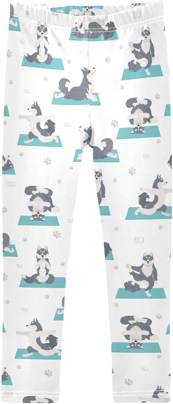 Dancing Skeletons Snake Skin Chili Fox Yoga Dog Cows Tiger Stripes Duck Girls Leggings
