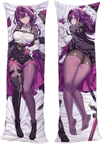 YangMoe Game Honkai Star Rail Kafka Anime Dakimakura Pillow Case Peach Skin 150x50cm (59in x 19.6in) Serval Landau Pillowcase