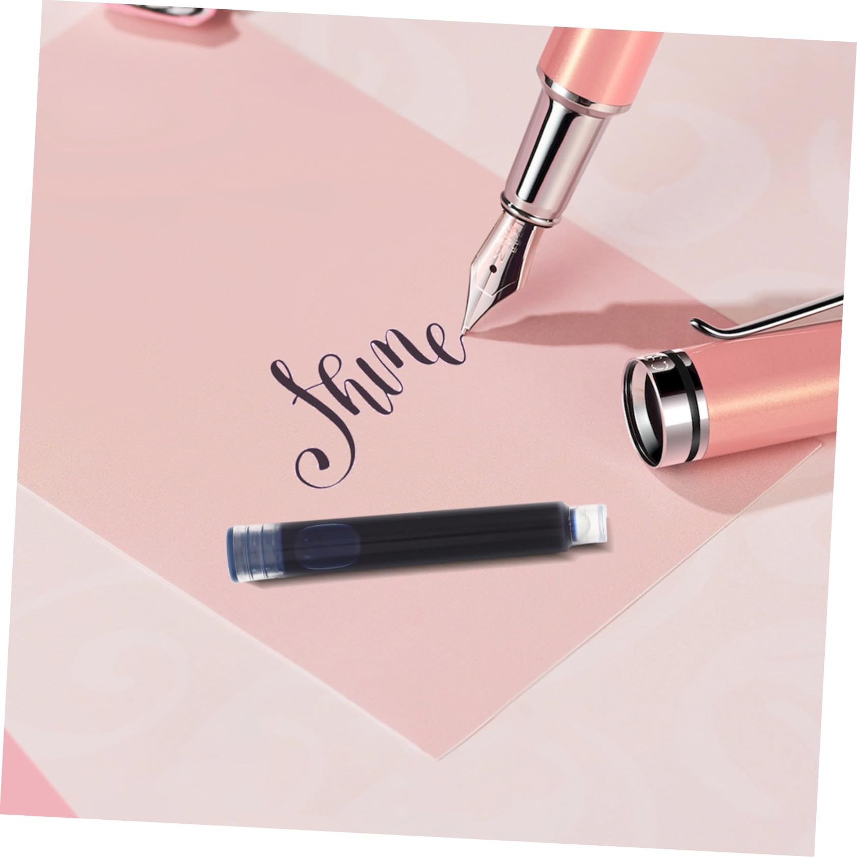 SHINEOFI Lot De 100 Recharges D'encre Effaçables Pour Stylo-plume