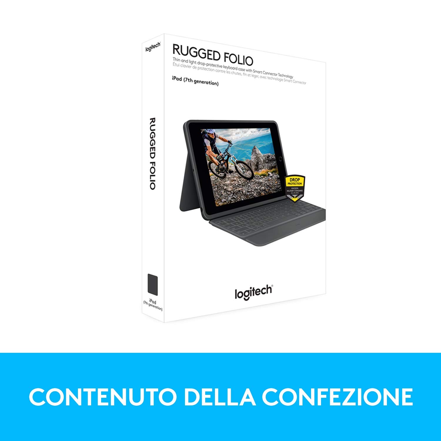 Logitech Rugged Folio for iPad (7th, 8th, & 9th generation