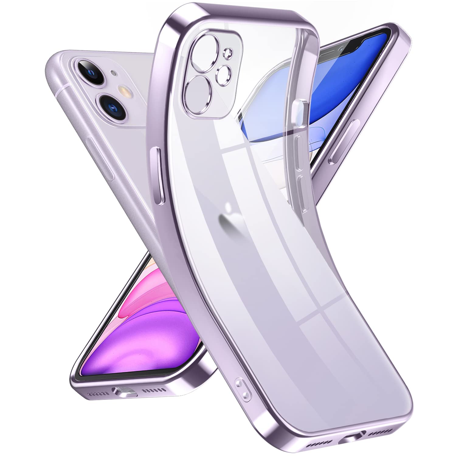 Supdeal Crystal Clear Case for iPhone 11, [Not Yellowing] [Camera Protection] [Military Grade Drop Tested] Transparent Shockproof Protective Phone