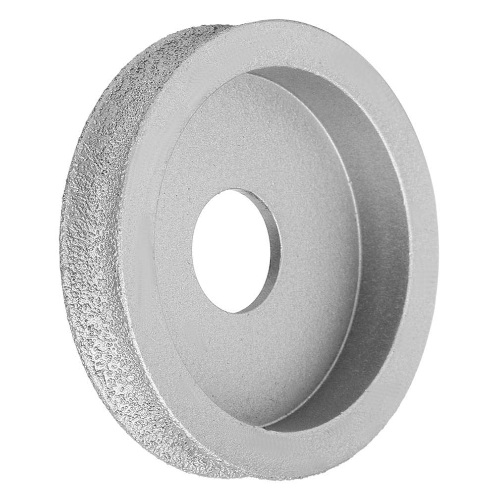 Meule Diamantée, Meule en Pierre Meule Diamantée Brasée Meule Abrasive Concave Meule Poncage pour Verre Céramique Pierre Carbure Béton Marbre Granit Brique Maçonnerie(Concave grinding wheel 1.0)