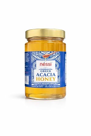 Nessi Greek Acacia Honey Pure Mediterranean Honey 16 oz / 454g