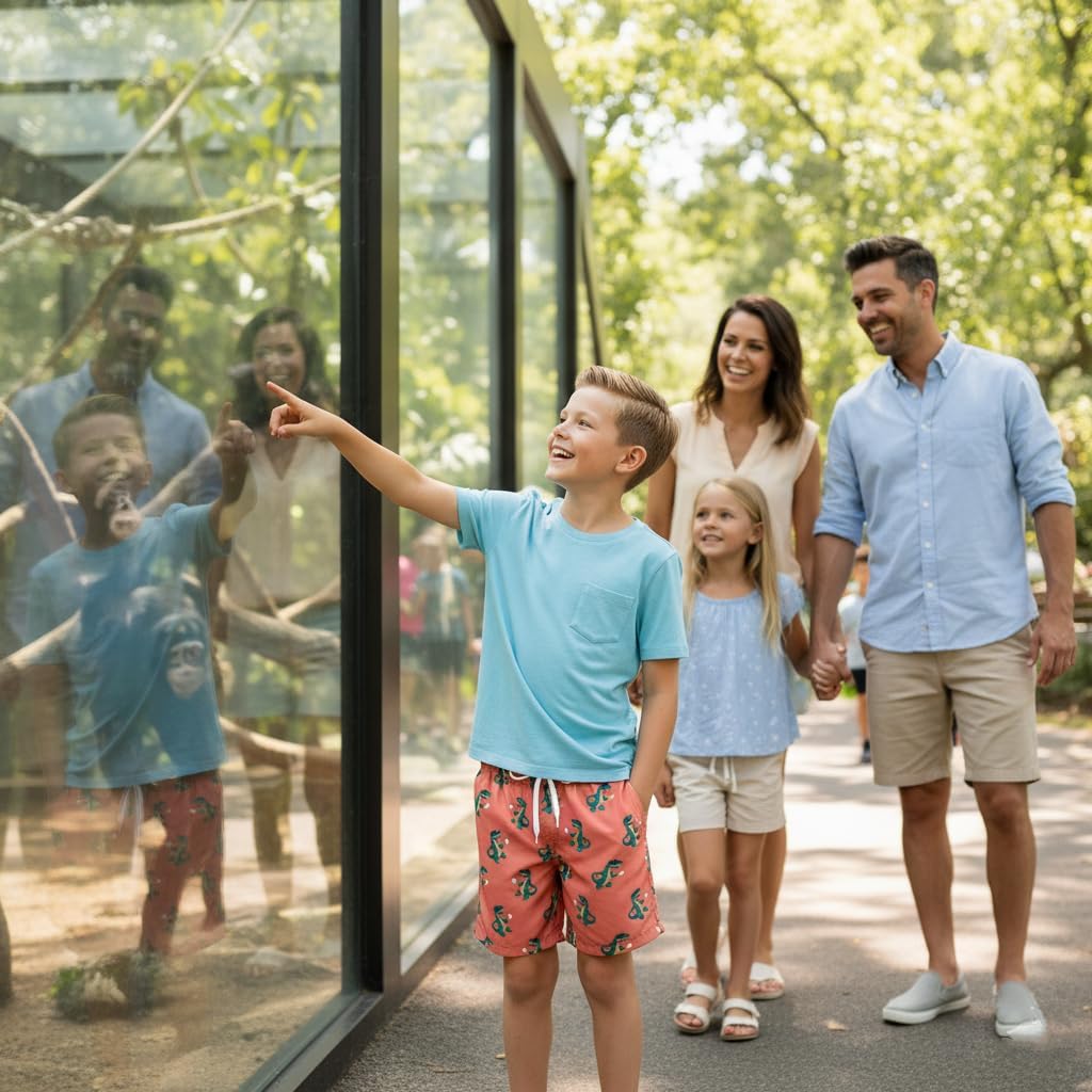 Cozople 7-20T Boys Swim Trunks with Compression Liner Big Boys Quick Dry Bathing Suit Stretch 2 in 1 Beach Swimming Shorts - Image 2