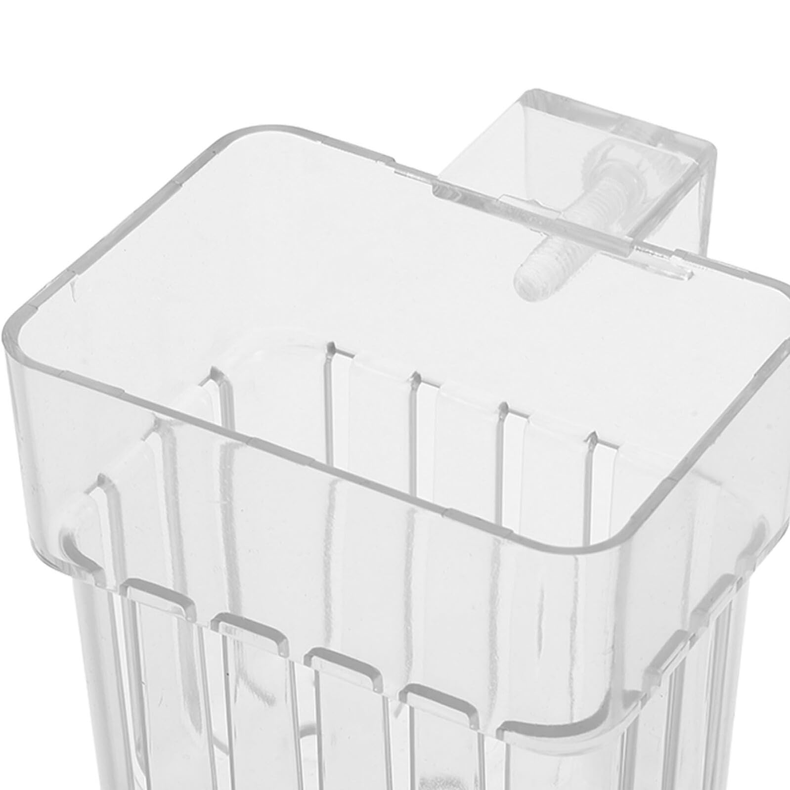 Hohopeti 10 Stück Hydroponik Pflanzenhalter für Aquarien Transparente Hängende Pflanzkörbe für Wasserpflanzen Platzsparende Aquarium Pflanztöpfe mit Haken zur Aquarienbegrünung