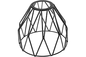 Housoutil Industrial Wire Lamp Shade, Vintage Ceiling Fan Pendant Light