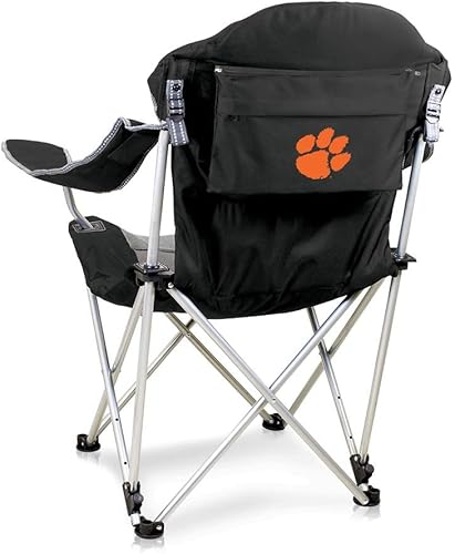Miniatura 21 de Picnic TIME NCAA Arkansas Razorbacks Reclining Camp Chair - Beach Chair for Adults - Sports Chair with Carry Bag Azul marino con detalles