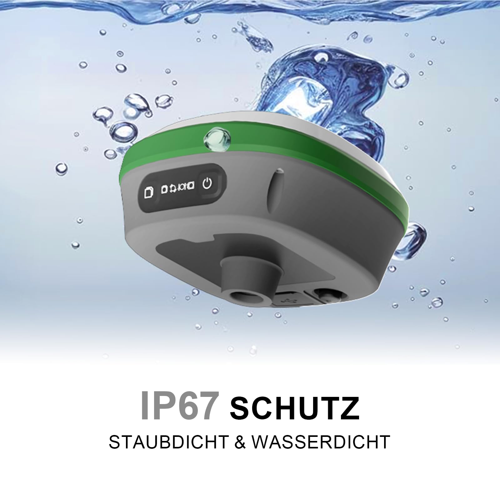 SMA26 Plus GNSS RTK Rover- und Basisvermessungsgerät mit Controller und Software, kompatibel mit UAVs, 1 cm Genauigkeit, NOAA-Zertifiziert, IMU/PPP/UHF/NTRIP/BT, IP67 GPS für Tiefbau und Topografie