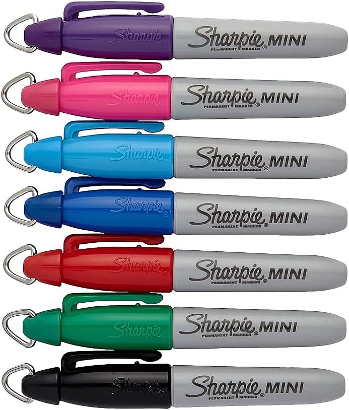 Sharpie 100405 Mini Permanent Markers Fine Point Assorted Bulk (35111)