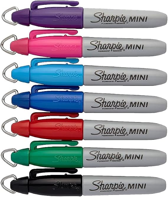 Sharpie 100405 Mini Permanent Markers Fine Point Assorted Bulk (35111)